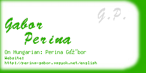 gabor perina business card